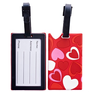 Bag tag karet desain custom