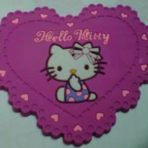tatakan gelas hello kitty